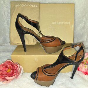 Sergio Rossi T strap heels